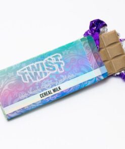 Twist Mushroom Chocolate Bar, we wanted to make sure that everyone could enjoy a magic mushroom chocolate bar. That’s why we created a delicious twist mushroom chocolate bar flavors. This chocolate bar comes with psilocybin, ready to lift your consciousness to new heights. What it doesn’t with is any animal products of any kind.